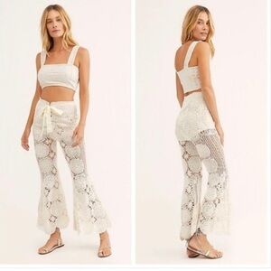 Free People Dragonfly Knit Crochet Pants